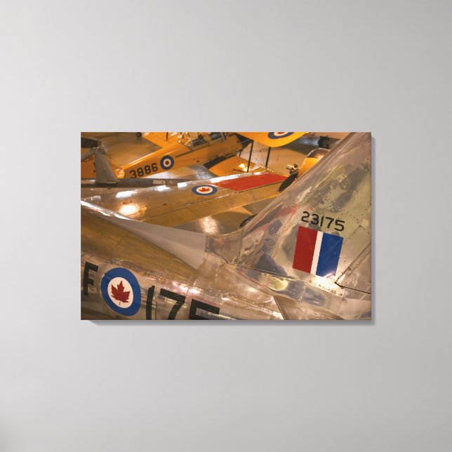 Canada, Alberta, Calgary: Aero Space Museum of Canvas Print (Front)