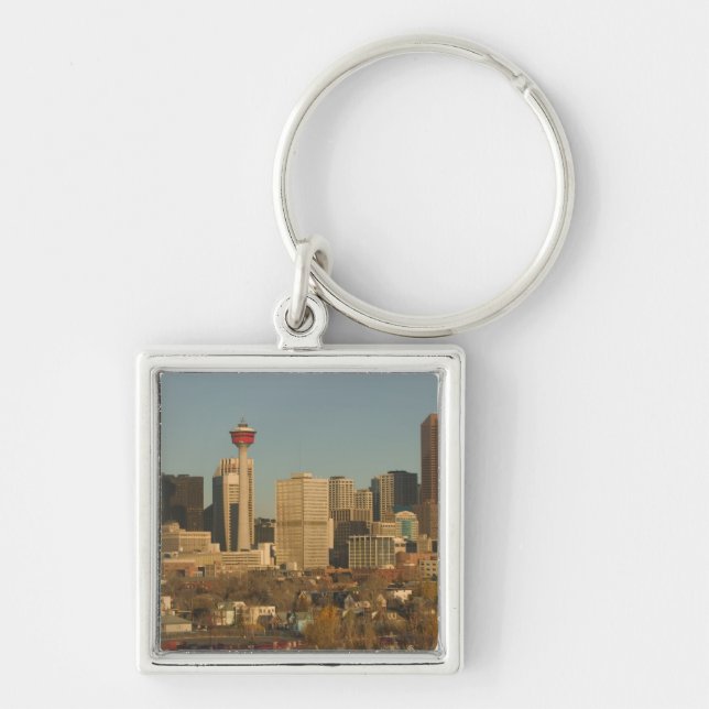 Canada, Alberta, Calgary: City Skyline from 2 Keychain (Front)