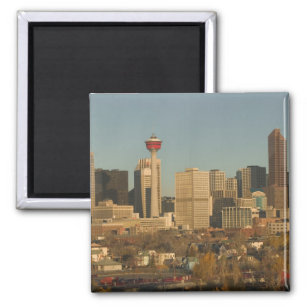 Canada, Alberta, Calgary: City Skyline from 2 Magnet