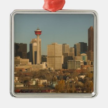 Canada  Alberta  Calgary: City Skyline From 2 Metal Ornament by takemeaway at Zazzle