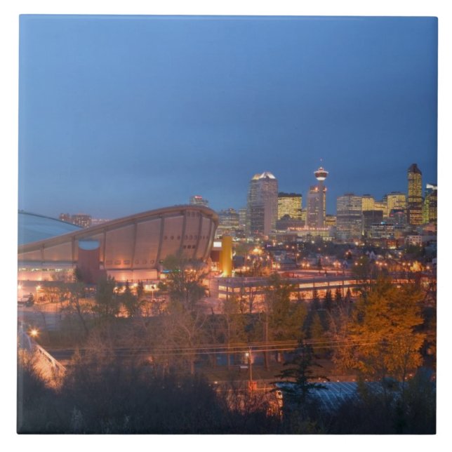 Canada, Alberta, Calgary: City Skyline from 4 Tile (Front)