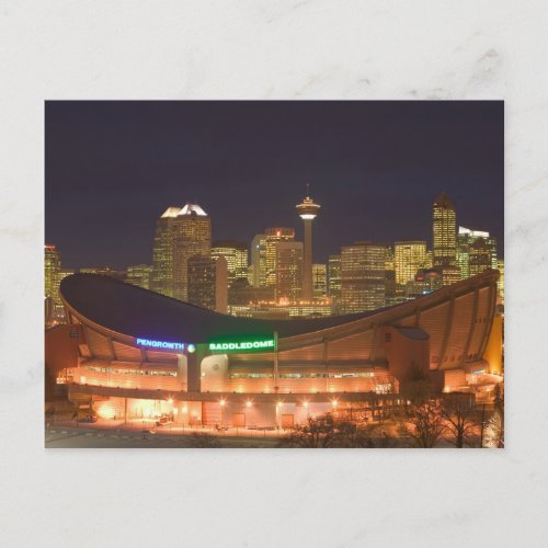 Canada Alberta Calgary City Skyline from Postcard