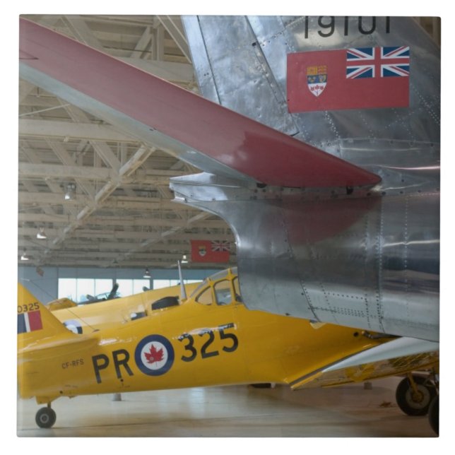 Canada, Alberta, Edmonton: Alberta Aviation 2 Ceramic Tile (Front)
