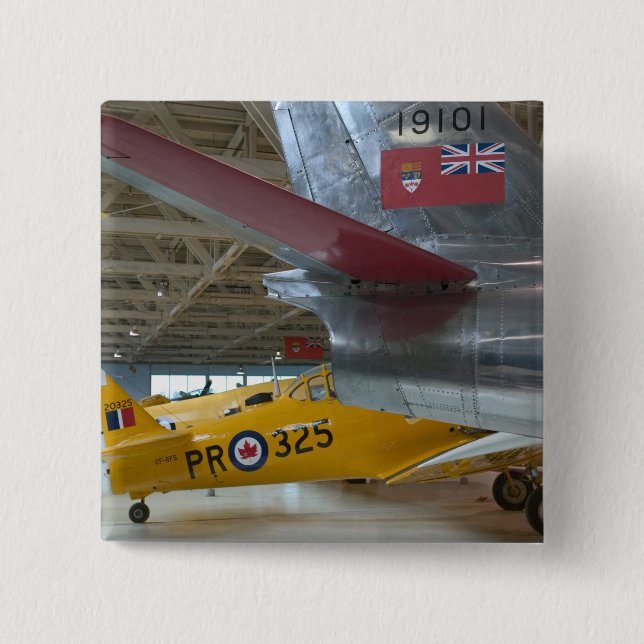 Canada, Alberta, Edmonton: Alberta Aviation 2 Pinback Button (Front)