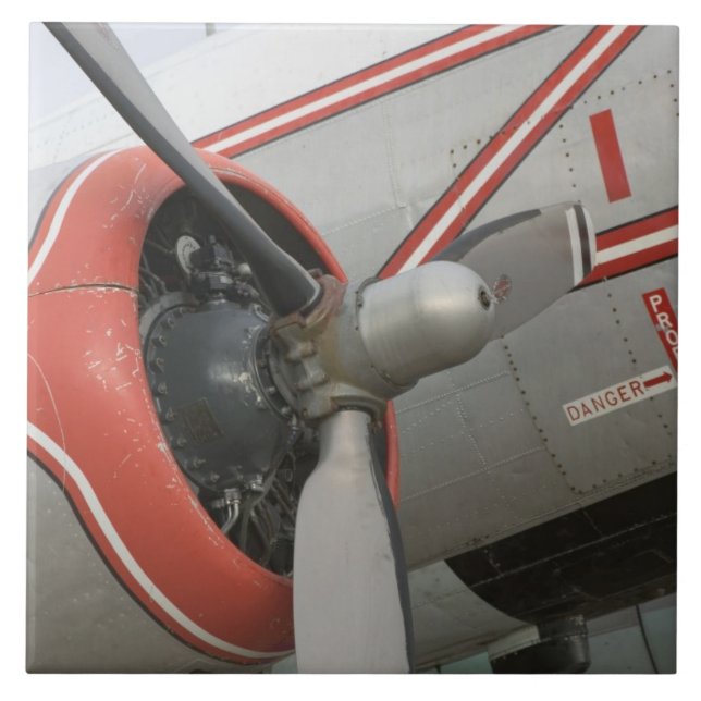 Canada, Alberta, Edmonton: Alberta Aviation Ceramic Tile (Front)