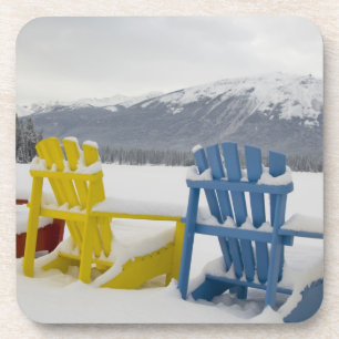 Canada, Alberta, Jasper, Jasper NP. Fairmont Beverage Coaster