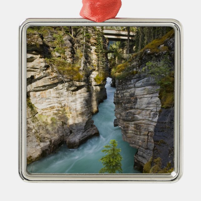 Canada, Alberta, Jasper National Park, Athabasca 2 Metal Ornament (Front)