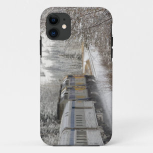 Canada, Alberta. VIA Rail Snow Train between iPhone 11 Case