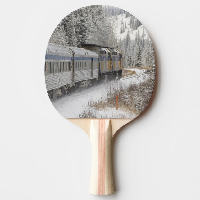Canada, Alberta. VIA Rail Snow Train between Ping-Pong Paddle (Front)