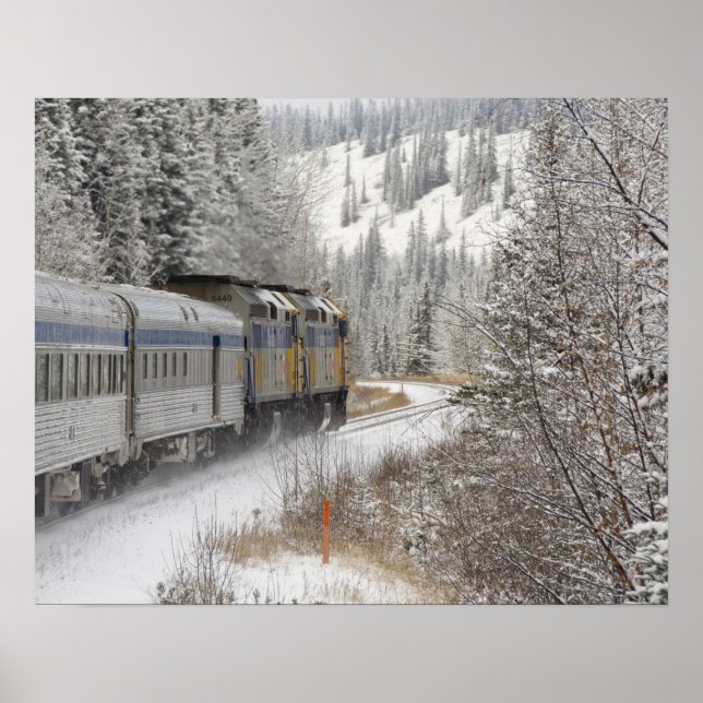 Canada, Alberta. VIA Rail Snow Train between Poster (Front)