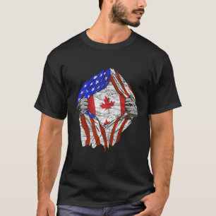 Canada American Flag Canaday Day T-Shirt