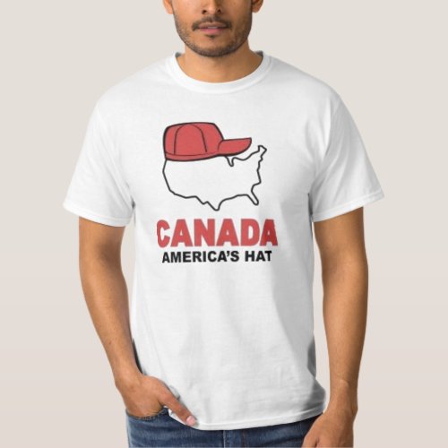 CANADA AMERICAS HAT T_Shirt