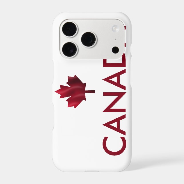 Canada and Red Maple Leaf Iphone Case (Back)