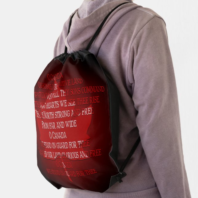 Canada Anthem Backpack Personalized Canada Bags (Insitu)