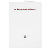 Canada Anthem Card Canada Card Personalized (Back)