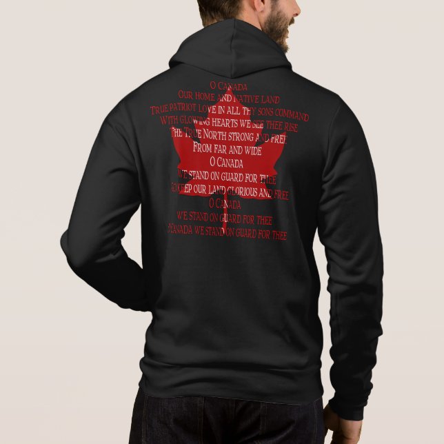 Canada Anthem Hoodie Souvenir Canada Shirts Gifts (Back)