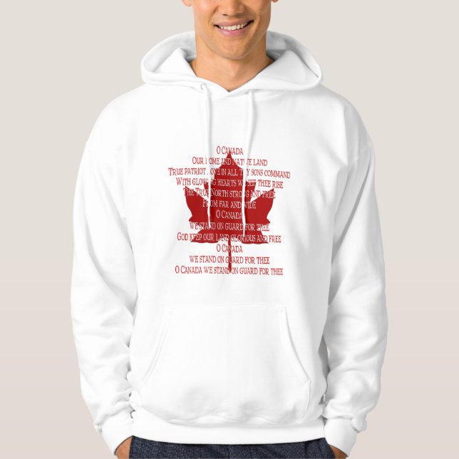 Canada Anthem Hoodie Souvenir Canada Shirts Gifts (Front)