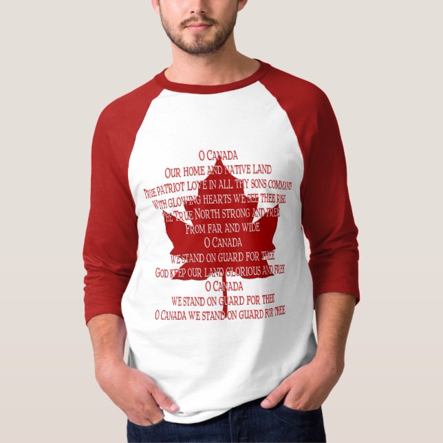 Canada Anthem Shirt Souvenir Canada Shirts Gifts (Front)
