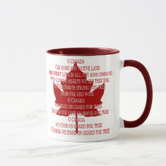 Canada Anthem Souvenir Coffee Cup Canada Mug