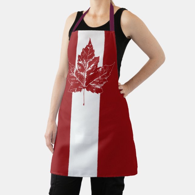 Canada Aprons Cool Retro Canada Souvenir Aprons (Insitu)