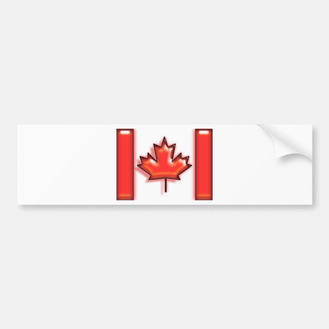 Canada (artist flag) bumper sticker (Front)
