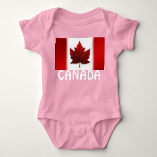 Canada Baby Bodysuit Canada Flag Souvenir One_piec