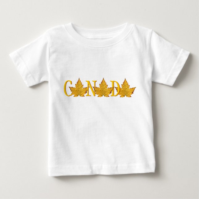 Canada Baby T-shirt Canada Souvenir Baby Shirt (Front)
