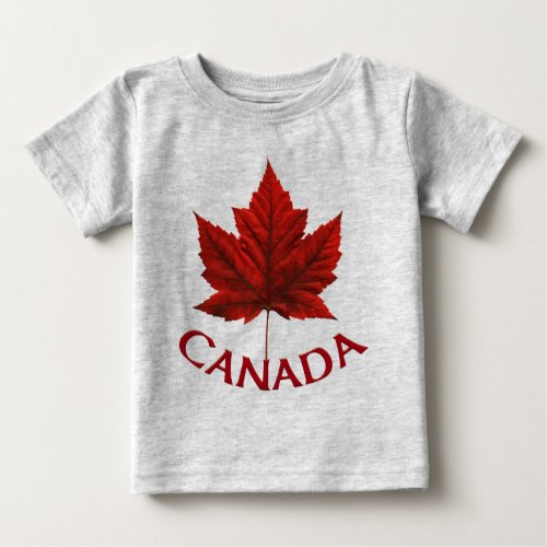 Canada Baby T_Shirt Red Maple Leaf Baby Shirt