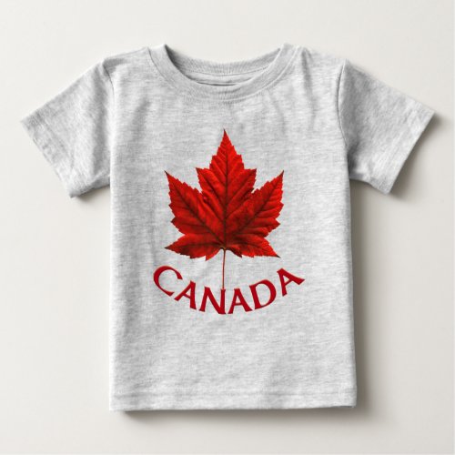 Canada Baby T_Shirt Red Maple Leaf Baby Shirt
