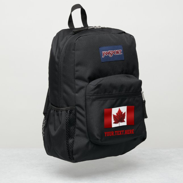 Canada Backpack Canada Flag Bag Customized (Left Corner)