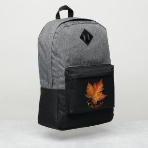 Canada Backpack Canada Maple Leaf Bag Customizable