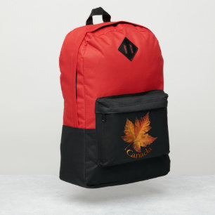 Canada Backpack Canada Maple Leaf Bag Customizable