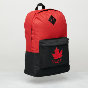 Drawstring Backpack Canadian Maple Leaf Rucksack 