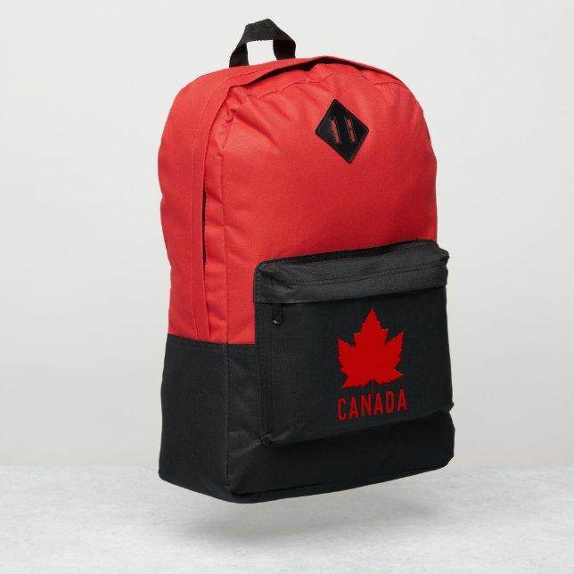Canada Backpack Canada Souvenir Bag Customizable (Left Corner)