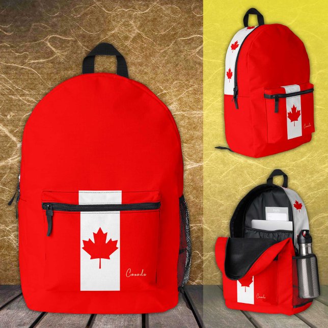 Canada, backpack, Canadian Flag / patriotic Printed Backpack (Creator Uploaded)