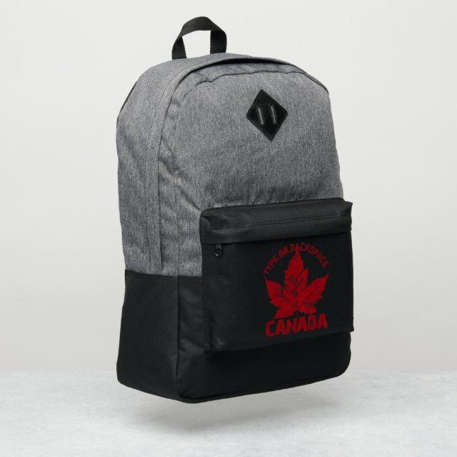 Canada Backpack Cool Canada Bag Customizable (Left Corner)