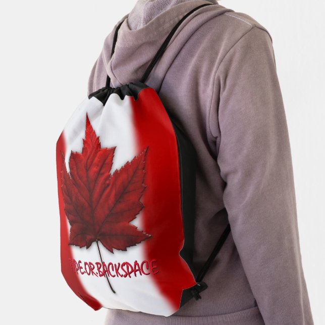 Canada Backpack Personalized Canada Flag Bags (Insitu)
