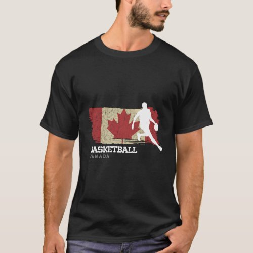 Canada Basketball Team B_Ball Mens Basketball T_Shirt