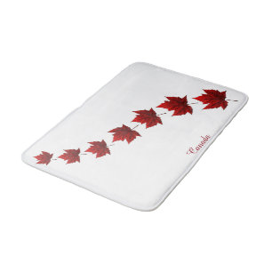 Canada Bath Mat Personalized Canada Souvenir Decor