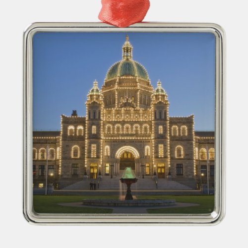 Canada BC Victoria BC Legislature Building at Metal Ornament