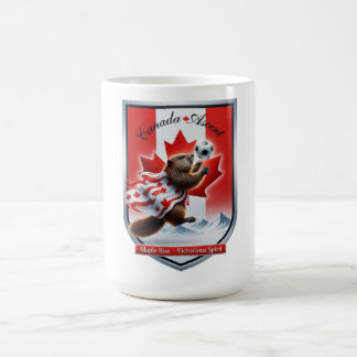 Canada Beaver Emblem Soccer Cup T-Shirt , Gift