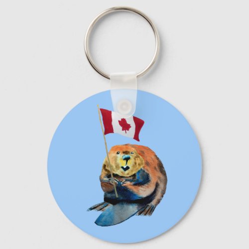 Canada Beaver Keychain