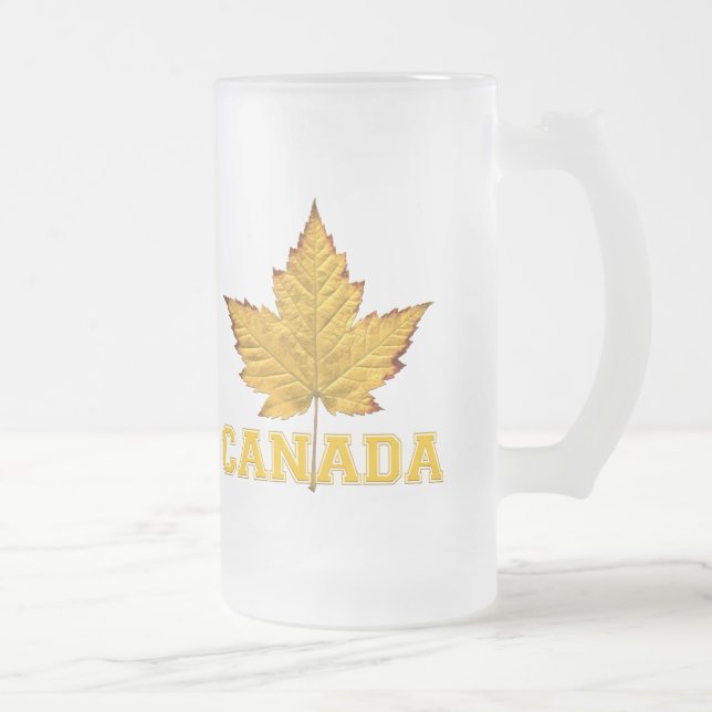 Canada Beer Mug Varsity Canada Souvenir Glasses (Right)