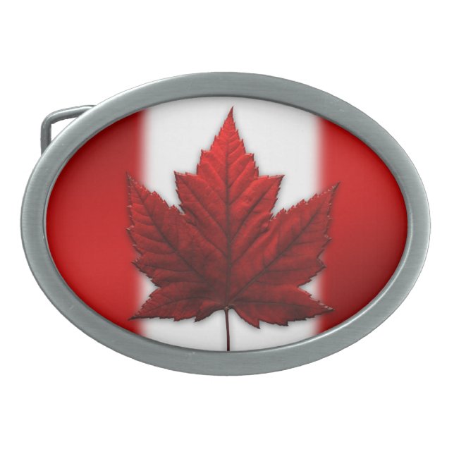 Canada Belt Buckle Canadian Flag Souvenir Buckles (Front)