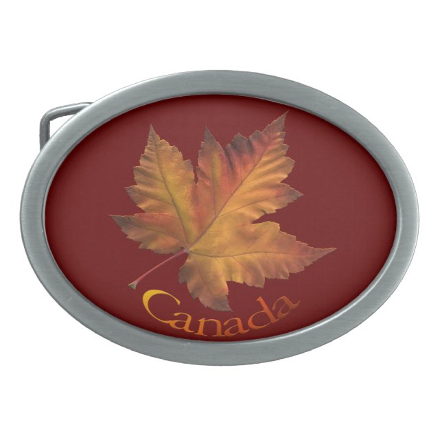 Canada Belt Buckle Canadian Maple Leaf Buckles (Front)