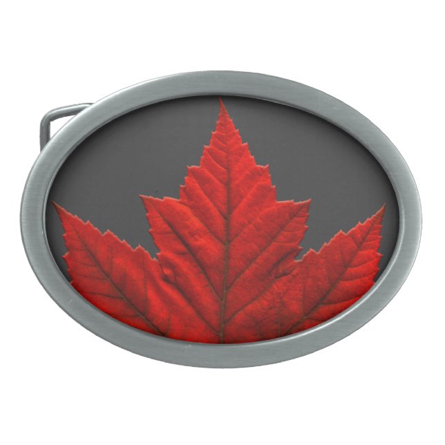 Canada Belt Buckle Canadian Maple Souvenir Buckles (Front)