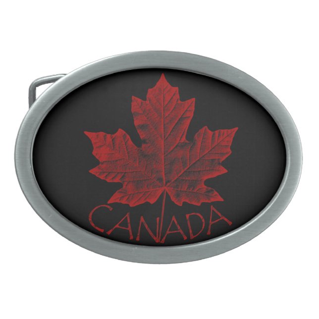 Canada Belt Buckle Canadian Souvenir Buckles (Front)