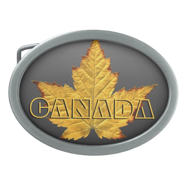 Canada Belt Buckle Cool Canadian Souvenir Buckles (Front)