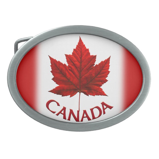 Canada Belt Buckle Cool Canadian Souvenir Buckles (Front)