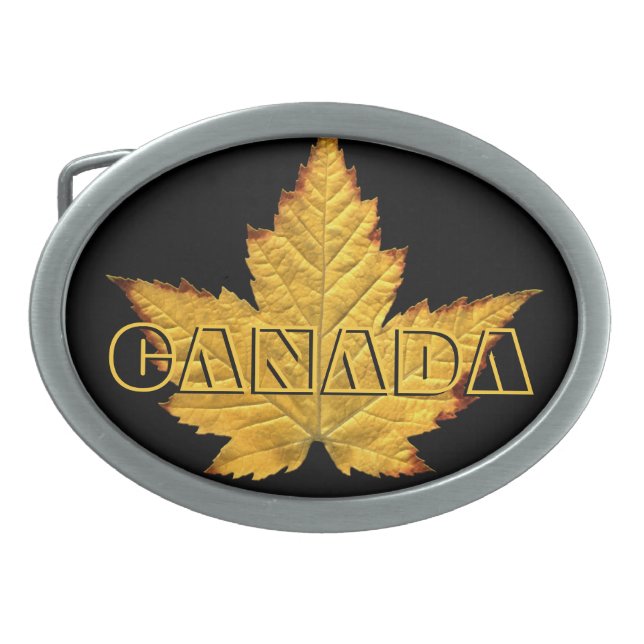 Canada Belt Buckle Cool Canadian Souvenir Buckles (Front)